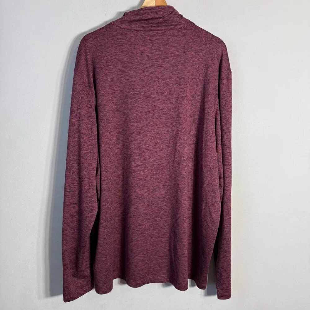 ZeroXposur 1/4 Zip Pullover Jacket Men's XXL Maroon Quick Dry Performance Wear